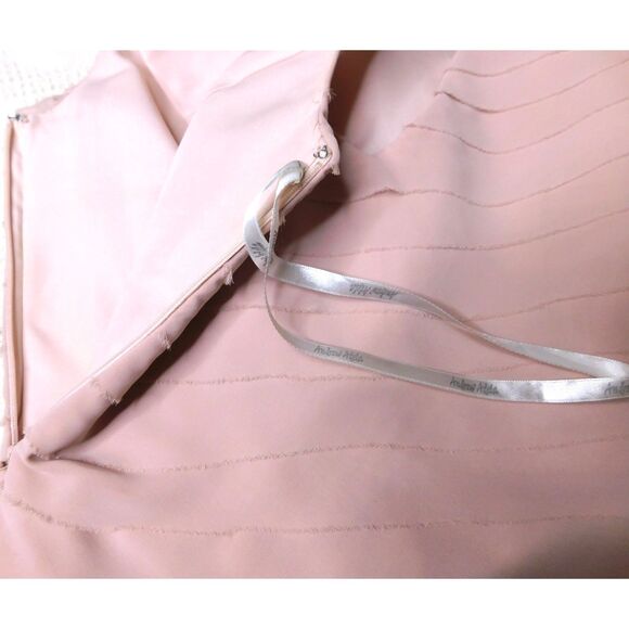 Andrew Adela Tiered Sheath Dress Barbie Pink Sz. 4  All Over Flouncy Layers - Picture 5 of 7